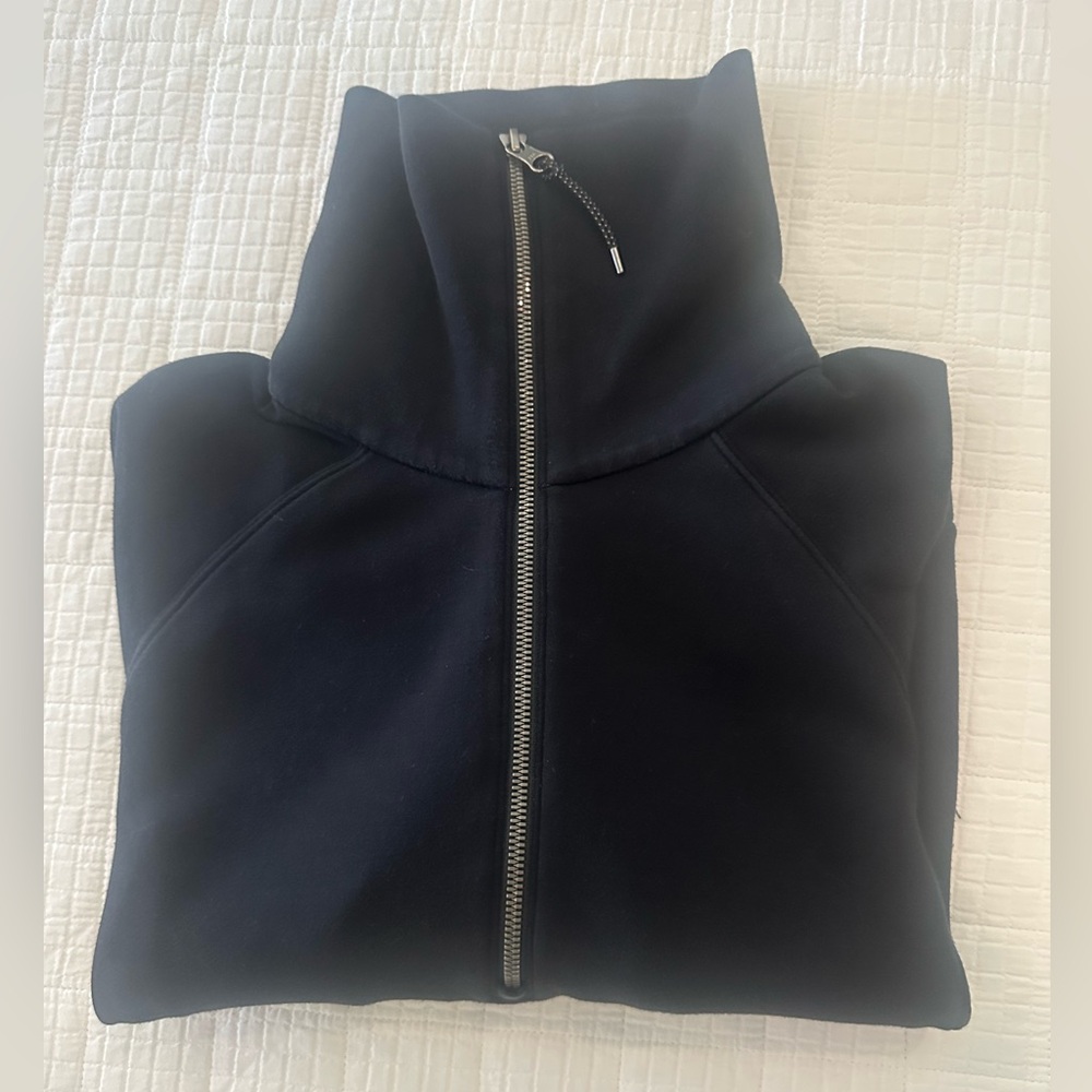 NWOT SPANX Black Full-Zip Funnel Neck